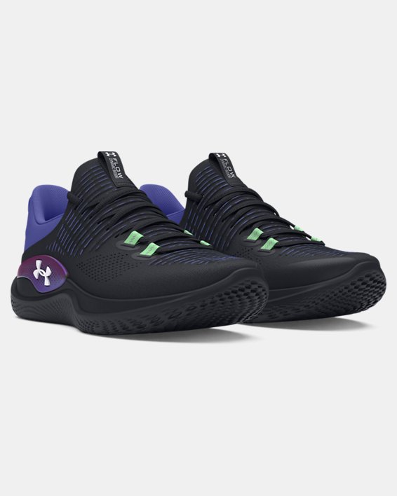 Women's UA Dynamic IntelliKnit Training Shoes in Black image number 3